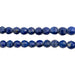 Faceted Round Lapis Lazuli Beads (8mm) - The Bead Chest