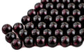 Round Dark Garnet Beads (5mm, Set of 100) - The Bead Chest