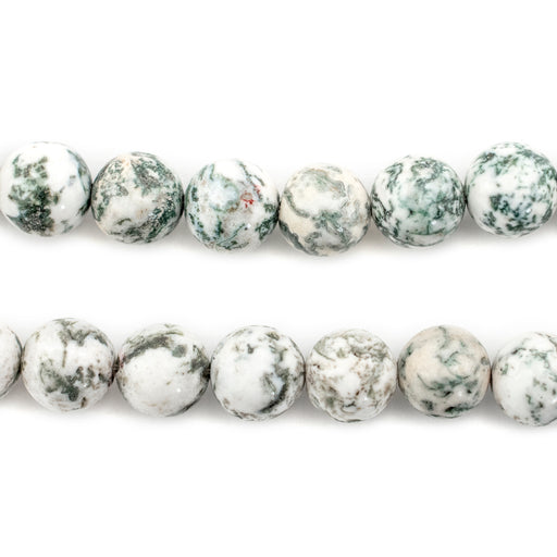 Round Moss Agate Beads (10mm) - The Bead Chest
