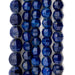 Faceted Round Lapis Lazuli Beads (8mm) - The Bead Chest