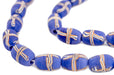 Blue Mini Java French Cross Beads - The Bead Chest