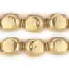 Brass Rounded Rectangular Hollow Tribal Beads (18mm)