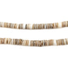 Beige Matte Natural Shell Heishi Beads (5mm)