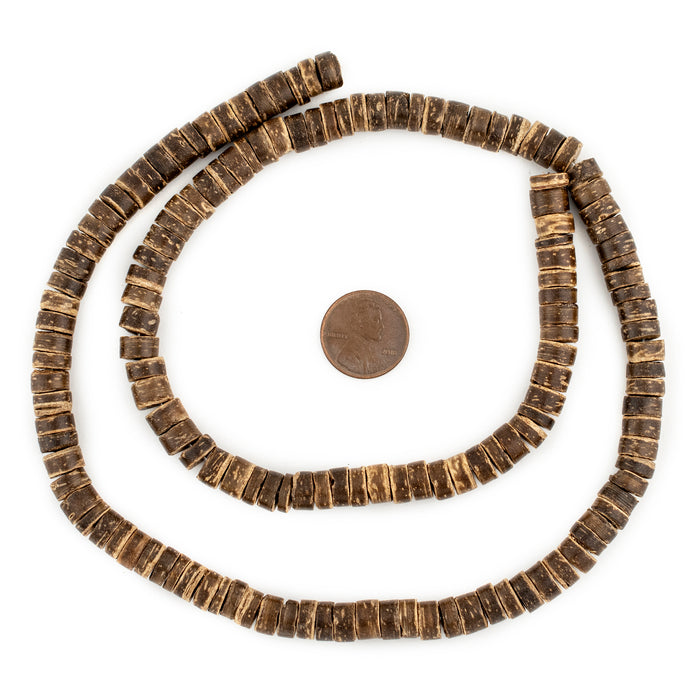Authentic Coconut Wood Heishi Beads (7mm) - The Bead Chest