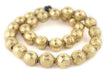 Brass Textured Sphere Hollow Tribal Beads (18mm) - The Bead Chest