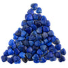 Half-Drilled Heart-Shaped Lapis Lazuli Beads (10mm, Set of 100)