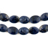Flat Oval Lapis Lazuli Beads (10-14mm)