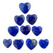 Heart-Shaped Lapis Lazuli Beads (10mm, Set of 100) - The Bead Chest
