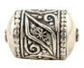 Oval Silver Artisanal Berber Bead (30x20mm) - The Bead Chest