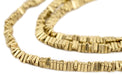 Faceted Gold Triangle Heishi Beads (4mm, 24 inch Strand) - The Bead Chest