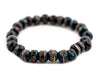 Deep Blue Nepal Mala Bracelet