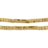 Faceted Gold Triangle Heishi Beads (4mm, 24 inch Strand)
