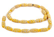 Yellow Java Glass Feather Beads (8mm) - The Bead Chest