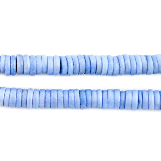 Blue Bone Button Beads (6mm) - The Bead Chest