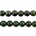 Round Dark Green Nephrite Jade Beads (10mm) - The Bead Chest