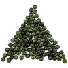 Round Deep Green Nephrite Jade Beads (5mm, Set of 100)