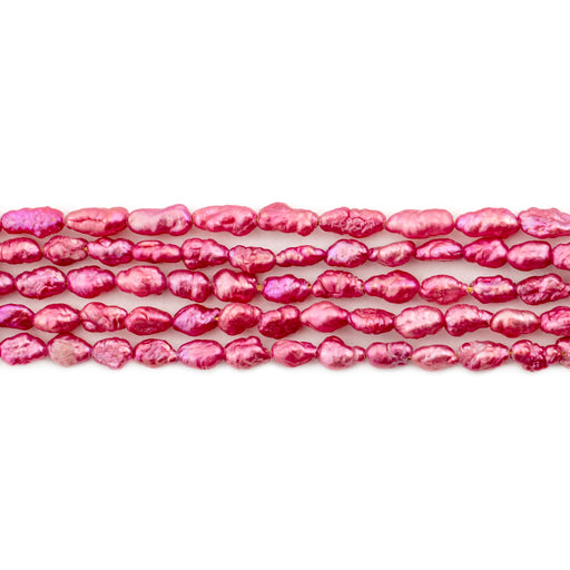 Fandango Pink Vintage Japanese Rice Pearl Beads (3mm) - The Bead Chest