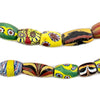 Oval Antique Venetian African Millefiori Trade Beads #15881