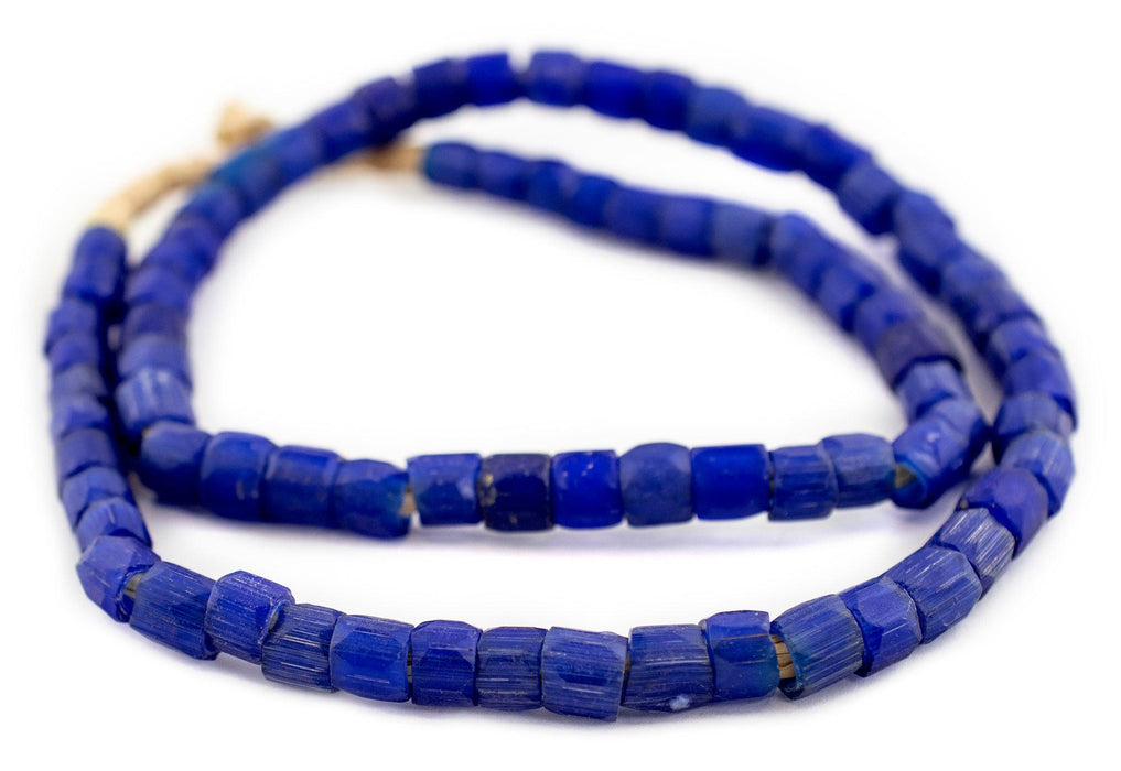 Antique Faceted Russian Blue Beads (10mm) - The Bead Chest