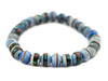 Rustic Blue Nepal Mala Bracelet