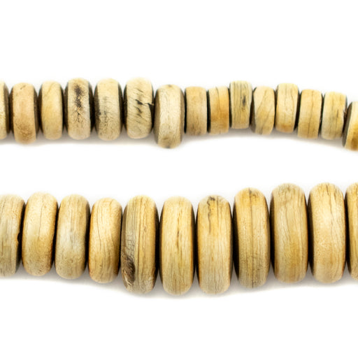 Beige Horn Disk Beads (Graduated) - The Bead Chest
