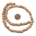 Unwaxed Round Natural Palm Wood Beads (8mm) - The Bead Chest