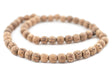 Unwaxed Round Natural Palm Wood Beads (8mm) - The Bead Chest