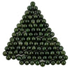 Round Deep Green Nephrite Jade Beads (7mm, Set of 100)