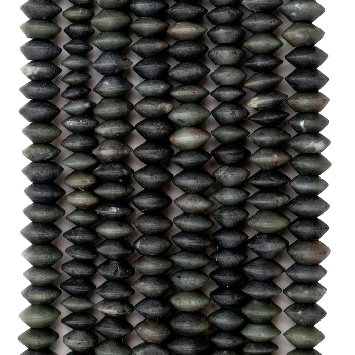Zebra Saucer Serpentine Beads (8mm) - The Bead Chest
