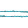 Blue Turquoise-Style Faceted Afghan Stone Beads (6x4mm)
