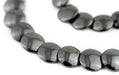 Flat Round Disk Non-Magnetic Hematite Beads (12mm) - The Bead Chest