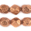 Copper Dotted Diamond Cut Hollow Tribal Beads (18mm)