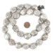 Silver Dotted Diamond Cut Hollow Tribal Beads (18mm) - The Bead Chest