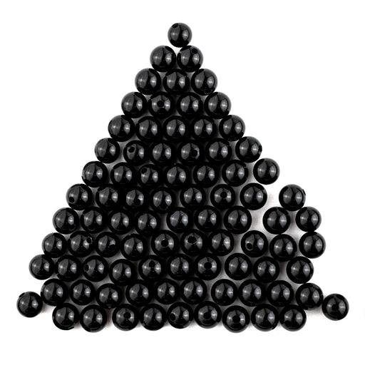 Round Onyx Beads (7mm, Set of 100) - The Bead Chest
