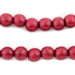 Rustic Red Round Natural Wood Beads (10mm) - The Bead Chest