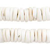 White Naga Conch Shell Disk Beads (16mm)