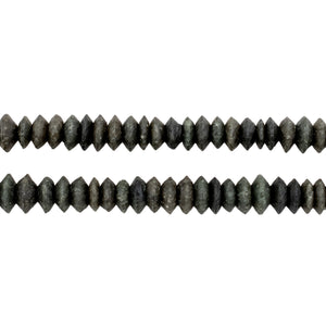 Extra Dark Green Serpentine Saucer Beads (7mm)