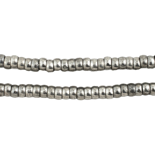 Antique Silver Rondelle Ring Beads (5mm) - The Bead Chest