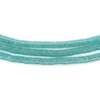Translucent Aqua Vinyl Phono Record Beads (4mm)