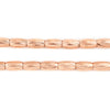 Copper Patterned Rice Beads (9x5mm)