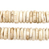 Vintage Style Textured Naga Conch Shell Disk Beads (14mm)