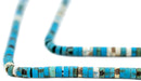 Mixed Blue Turquoise-Style Heishi Beads (4mm) - The Bead Chest