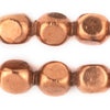 Copper Rounded Rectangular Hollow Tribal Beads (18mm)