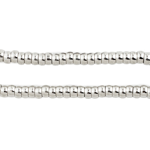 Shiny Silver Rondelle Ring Beads (5mm)