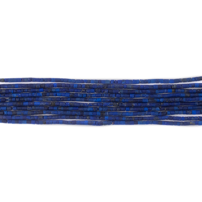 Extra Tiny Lapis Lazuli Cylinder Beads (1mm) - The Bead Chest