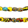 Oval Antique Venetian African Millefiori Trade Beads #15889