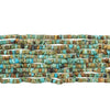 Green Cylindrical Afghan Turquoise Heishi Beads (2mm)