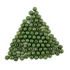 Round Green Nephrite Jade Beads (6mm, Set of 100)