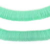 Translucent Aquamarine Vinyl Phono Record Beads (12mm)