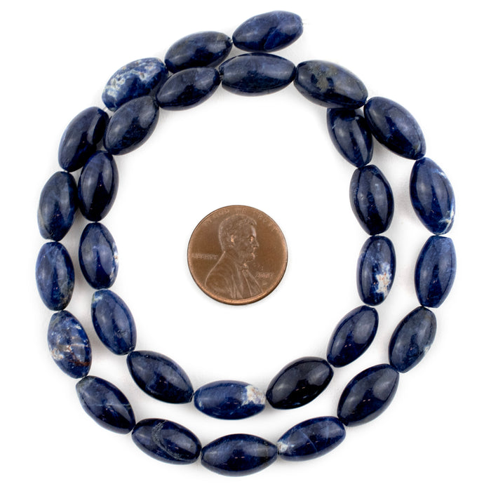 Oval Sodalite Beads (12x8mm) - The Bead Chest